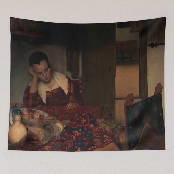 Item preview, johannes vermeer famous painting designed and sold by marti-oryo.