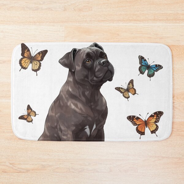 Artikelvorschau, Cane Corso in der Natur, spielt mit Schmetterlingen entworfen und verkauft von NBSStore.