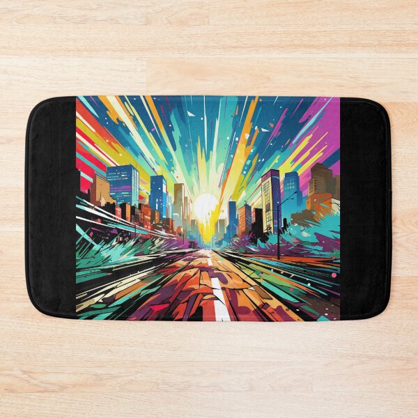 Item preview, Sunrise Surge - Dynamic Cityscape Art Print designed and sold by SmartDesignByBB.