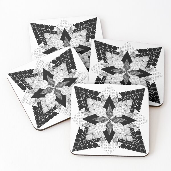Item preview, Transparent Black Patterned Star designed and sold by DHTDesigns.