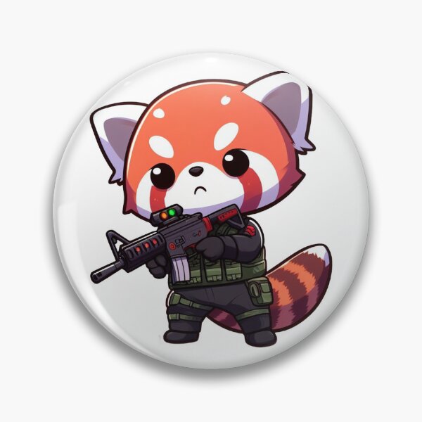 Item preview, Cute Tactical red panda designed and sold by Wxjtecki.