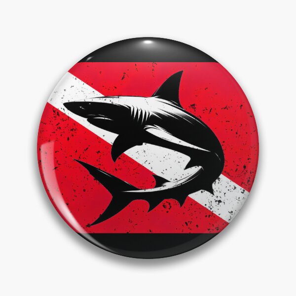 Item preview, Diving Flag and Shark designed and sold by Yogimeister.