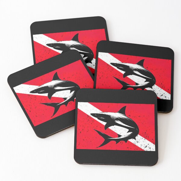 Item preview, Diving Flag and Shark designed and sold by Yogimeister.