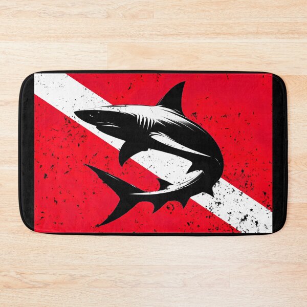 Item preview, Diving Flag and Shark designed and sold by Yogimeister.