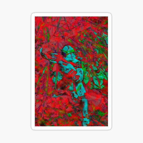 Vista previa del artículo con la obra «Blue Trooper, Red Night», diseñado y vendido por David "Oz"  Osterczy.
