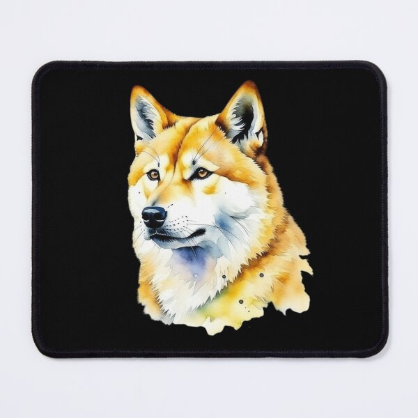 Item preview, Akita dog portrait in watercolor. designed and sold by KingJeffCage.