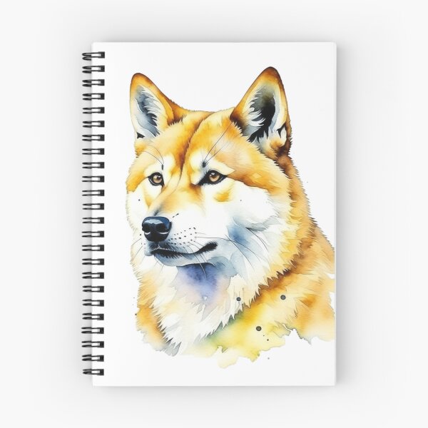 Item preview, Akita dog portrait in watercolor. designed and sold by KingJeffCage.