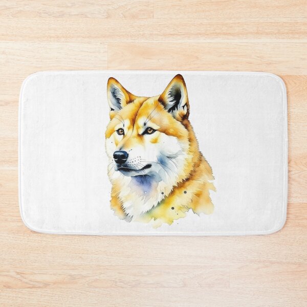 Item preview, Akita dog portrait in watercolor. designed and sold by KingJeffCage.
