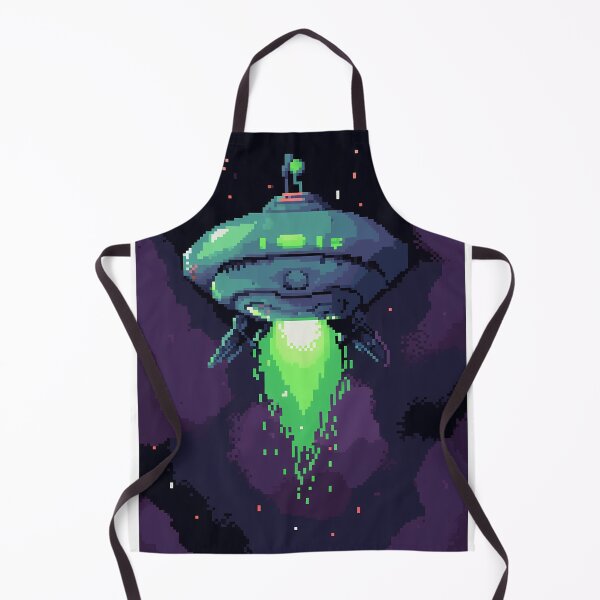 Aperçu de l'œuvre Vaisseau spatial extraterrestre, 16 bits - Pixel art créée et vendue par octoboobs.
