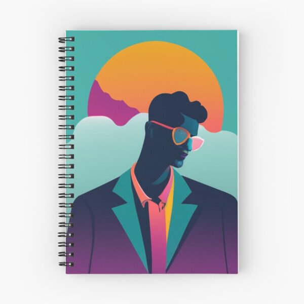 Item preview, Man's silhouette in sunset tones designed and sold by Magico Paco.