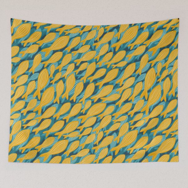 Item preview, The School of Small Fish designed and sold by Motifany.