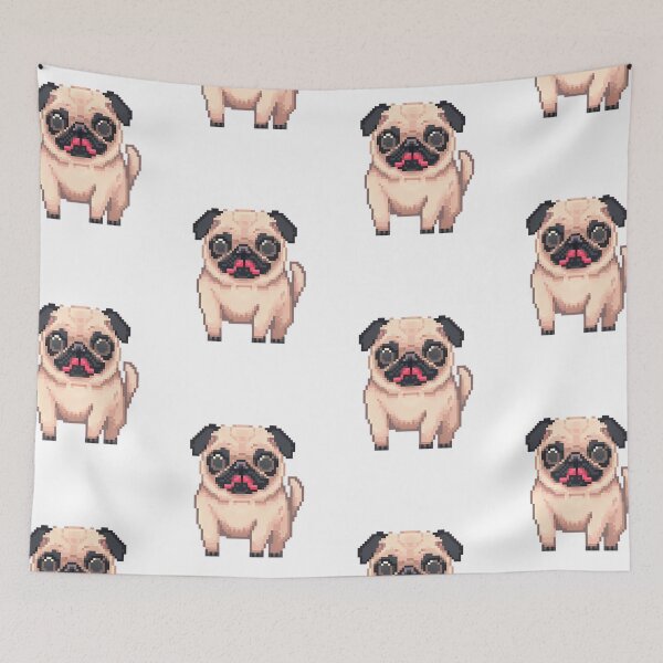 Item preview, Adorable Chubby Pug - Pixel art designed and sold by octoboobs.