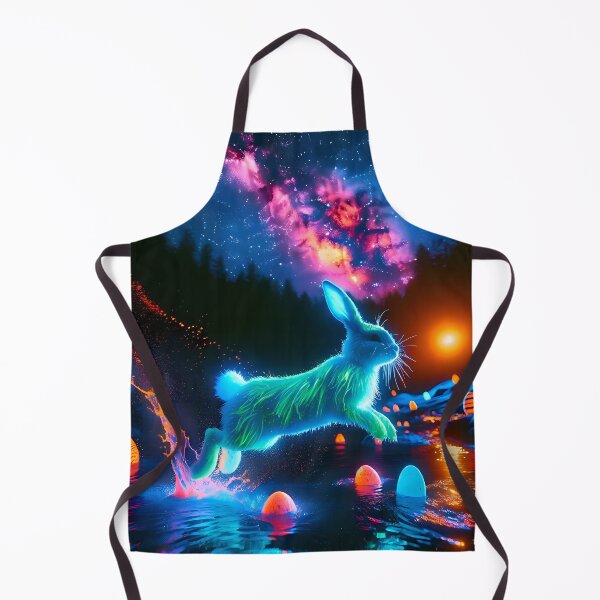 Item preview, Blacklight Style Bunny Luminous Leap designed and sold by Matt's Artificial Nature.