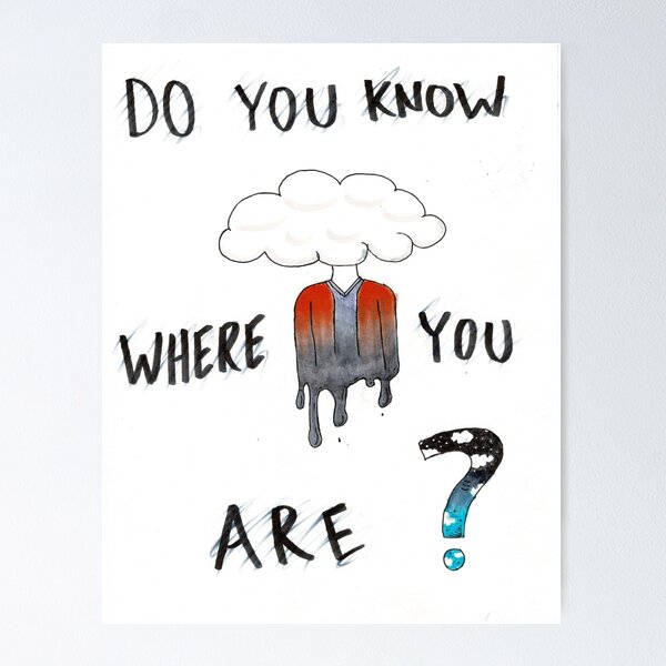 Item preview, do you know where you are? designed and sold by ArtByRoe.