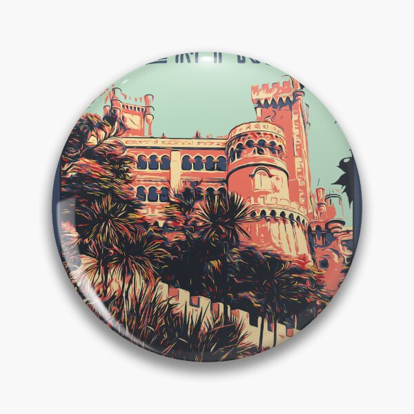 Item preview, Sintra Palace of Pena Illustration Print | Portugal Art designed and sold by Lemomo-artworks.