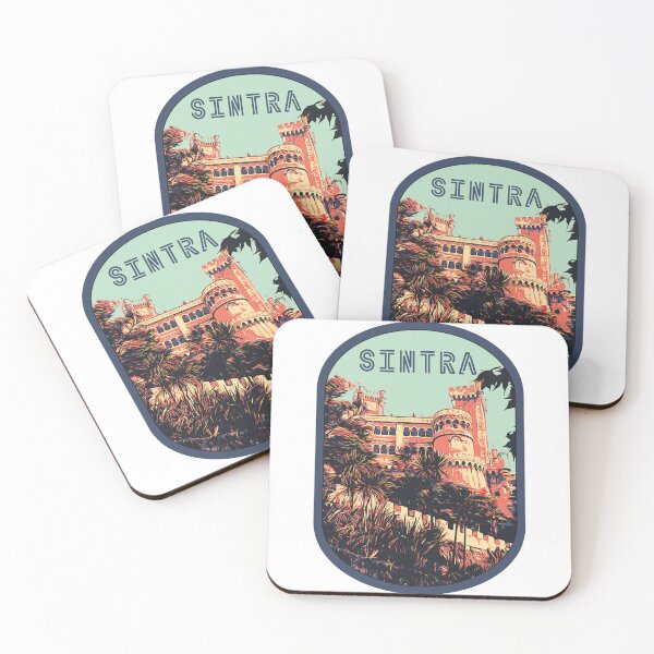 Item preview, Sintra Palace of Pena Illustration Print | Portugal Art designed and sold by Lemomo-artworks.