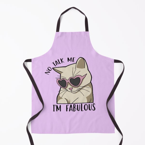 Item preview, Funny cat with glasses meme no talk me I'm fabulous designed and sold by My Favorite Store.