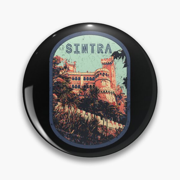 Item preview, Sintra Palace of Pena Illustration Print | Portugal Art designed and sold by Lemomo-artworks.