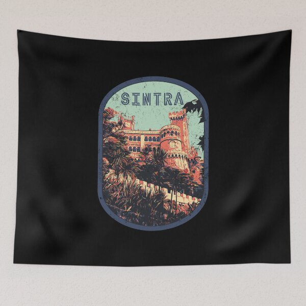 Item preview, Sintra Palace of Pena Illustration Print | Portugal Art designed and sold by Lemomo-artworks.