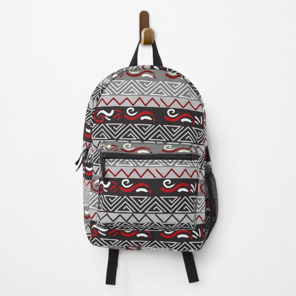 Item preview, Gray and Maroon Christmas pattern with Nordic ornament designed and sold by trendingatees.