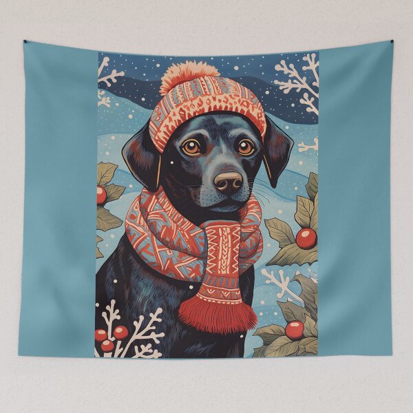 Item preview, Labrador in Hat Funny Christmas Dog Lover Gift designed and sold by SecretDicer.