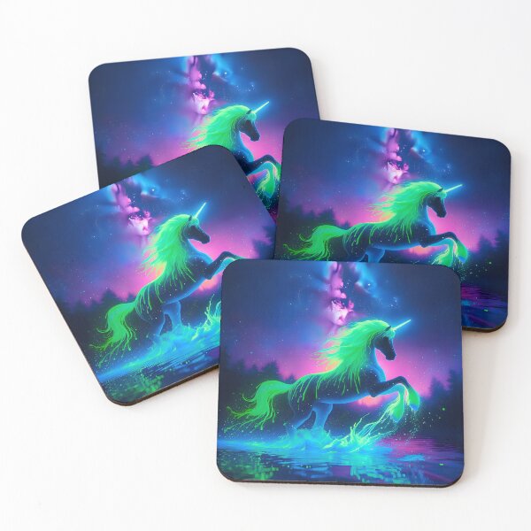Item preview, Blacklight Style Unicorn Luminous Leap designed and sold by Matt's Artificial Nature.