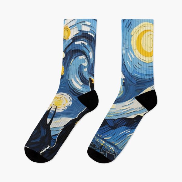 Item preview, If Banksy Met Van Gogh - A Cat and the Starry Night designed and sold by Butler in the Home.