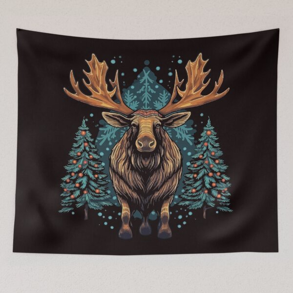 Item preview, Christmas Moose designed and sold by creativellashop.