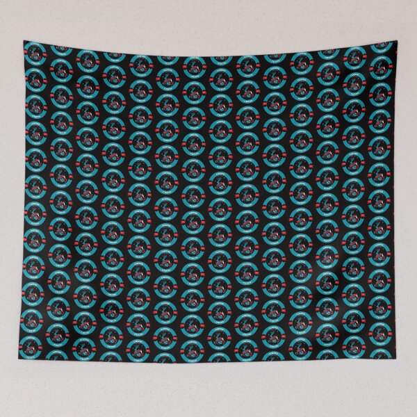 Item preview, Vintage Hot Tea Brew - Teal & Red Coffee House Emblem for Tea Lovers designed and sold by Coder-T.