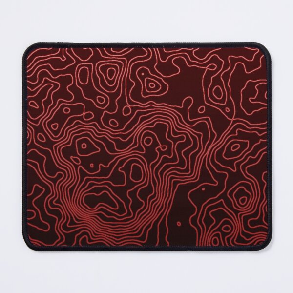 Item preview, Red Topographic Map designed and sold by NerdCAMOS.