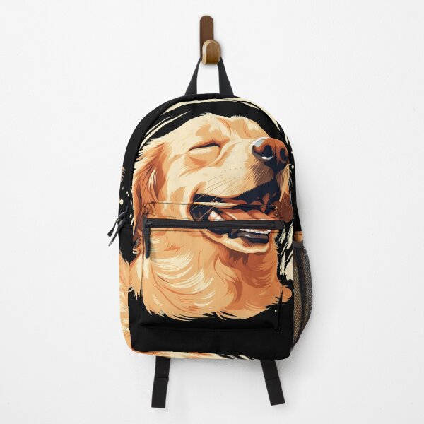 Item preview, Joyful Golden Labrador Retriever Dog With Closed Eyes Illustration designed and sold by NBSStore.