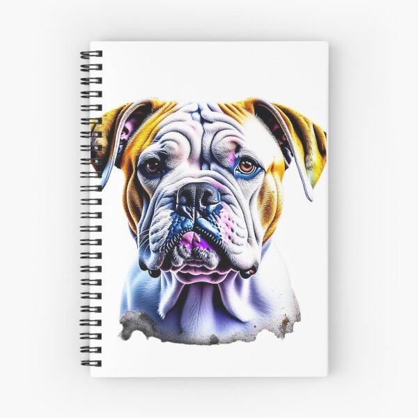 Item preview, American Bulldog dog portrait in watercolor. designed and sold by KingJeffCage.