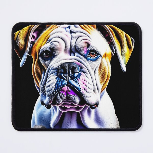 Item preview, American Bulldog dog portrait in watercolor. designed and sold by KingJeffCage.