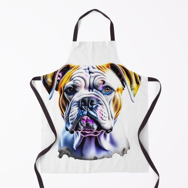 Item preview, American Bulldog dog portrait in watercolor. designed and sold by KingJeffCage.