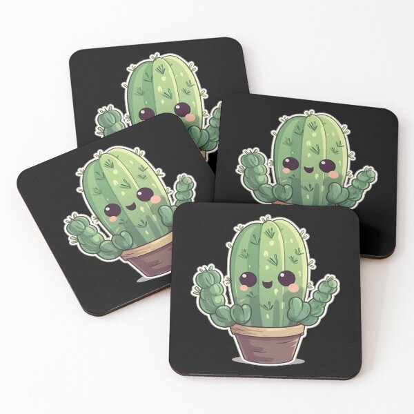 Item preview, Happy Chibi Cactus  designed and sold by KawaiiArtStyle.