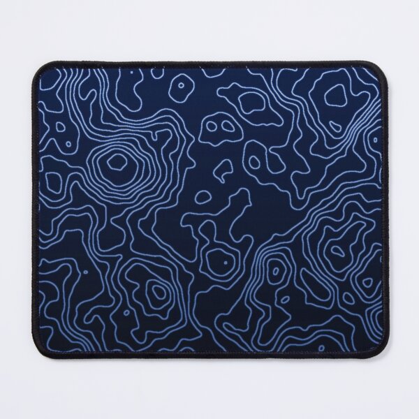 Item preview, Blue Topographic Map designed and sold by NerdCAMOS.