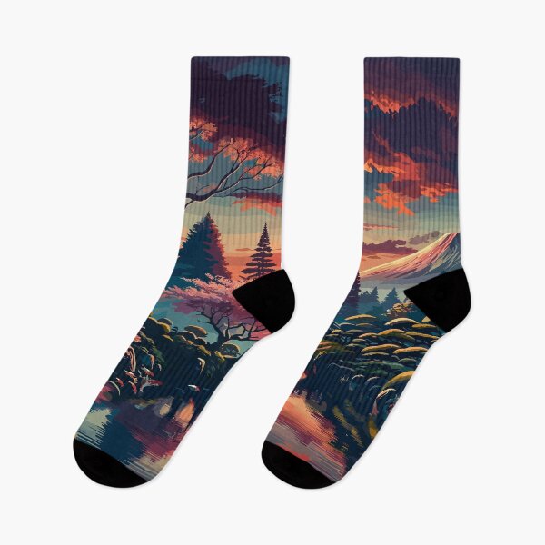 Item preview, Sunset Serenity in Japanese Garden designed and sold by RyanBelandres.