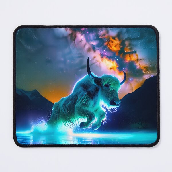 Item preview, Blacklight Style Yak Luminous Leap designed and sold by Matt's Artificial Nature.