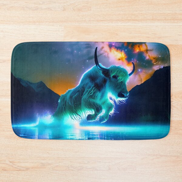 Item preview, Blacklight Style Yak Luminous Leap designed and sold by Matt's Artificial Nature.