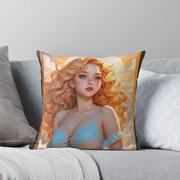Item preview, Dawn Anime Girl In Radiating Light Alluring Portrait AI Concept Art by Xzendor7 designed and sold by Xzendor7 Digital Art Creations.