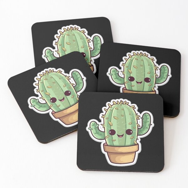 Item preview, Happy Chibi Cactus  designed and sold by KawaiiArtStyle.