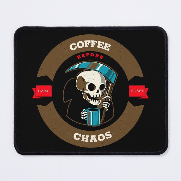 Item preview, Dark Roast Coffee Before Chaos - Rich & Bold Coffee House Emblem designed and sold by Coder-T.