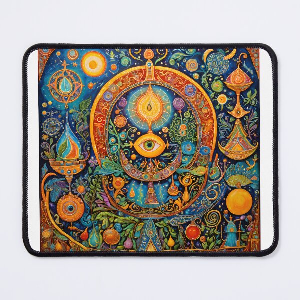 Item preview, Raw, abstract, mystic, occult symbols folksy,    designed and sold by SriGem.