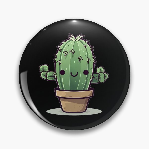 Item preview, Happy Kawaii Chibi Cactus  designed and sold by KawaiiArtStyle.