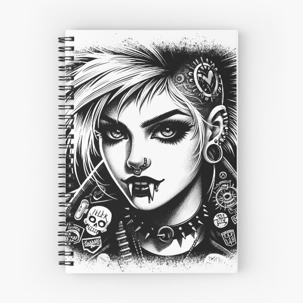 Item preview, Ink Drawing of a Punk Vampire designed and sold by Truck Stop One.
