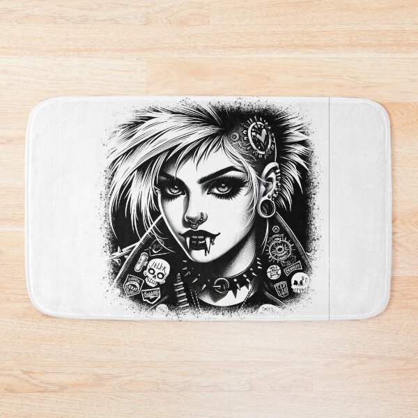 Item preview, Ink Drawing of a Punk Vampire designed and sold by Truck Stop One.