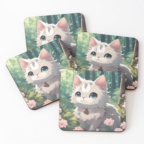 Item preview, cute cat in forest designed and sold by The Pharma Chemist.