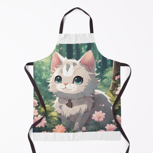 Item preview, cute cat in forest designed and sold by The Pharma Chemist.