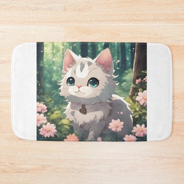 Item preview, cute cat in forest designed and sold by The Pharma Chemist.