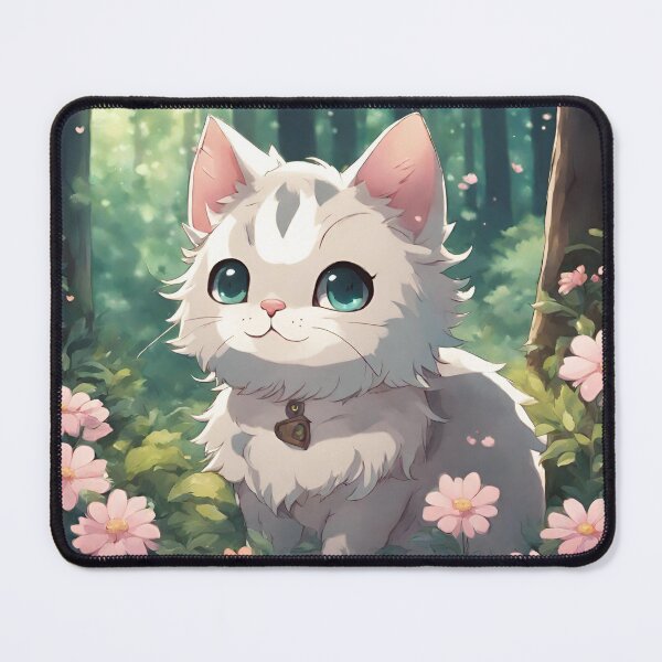 Item preview, cute cat in forest designed and sold by The Pharma Chemist.